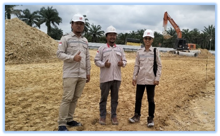 PT.PETRONESIA BENIMEL GROUP HK PROYEK PEMBANGUNAN REST AREA STA 46B TOL PEKANBARU-DUMAI ( TAHUN 2023-2024 ) PEMERIKSAAN TIMBUNAN OLEH KONSULTAN DARI PT.HKI